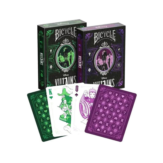 Playing Cards: Bicycle  Disney - Villains Mixed  Green / Purple