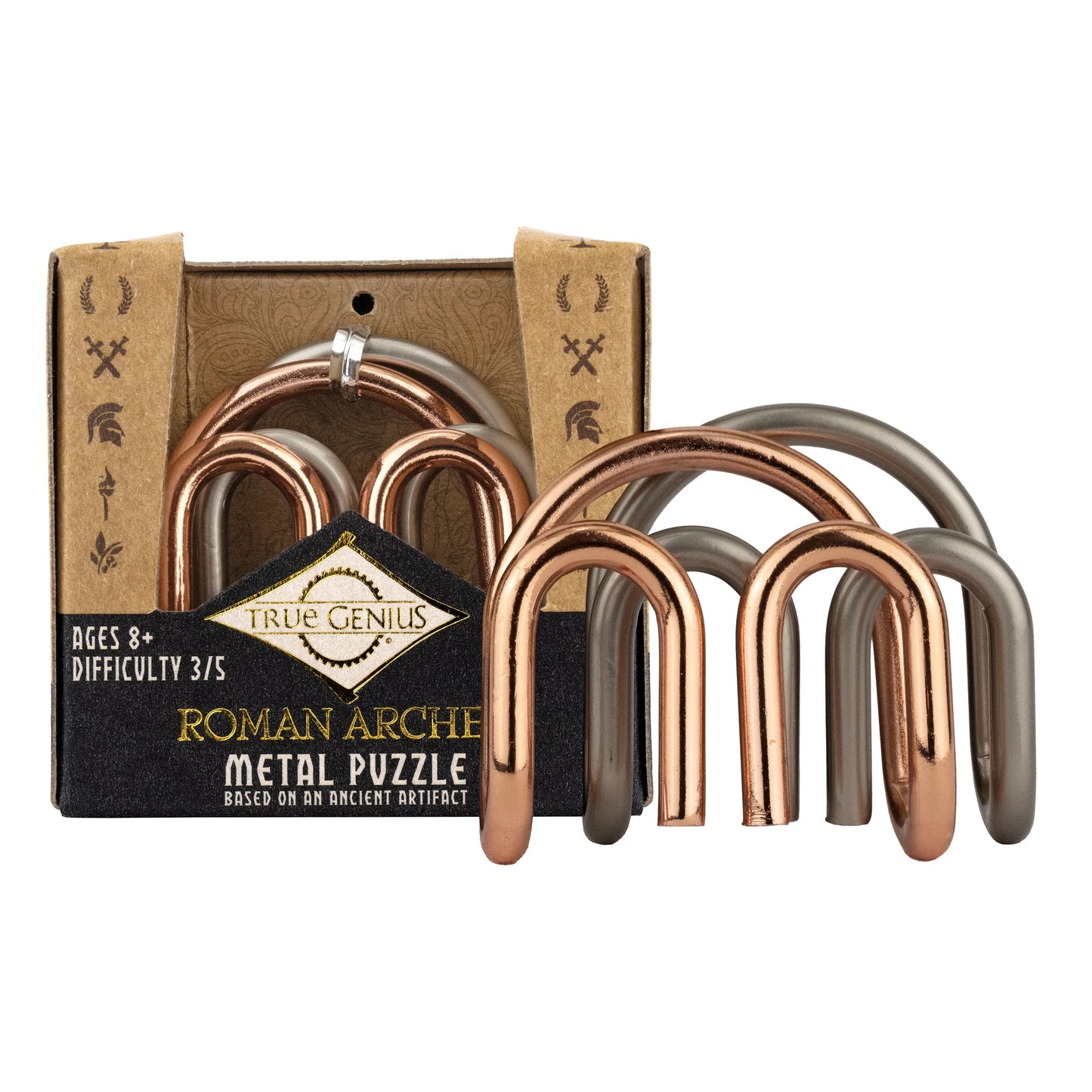 True Genius: Roman Arches - Interlocking Metal Puzzle