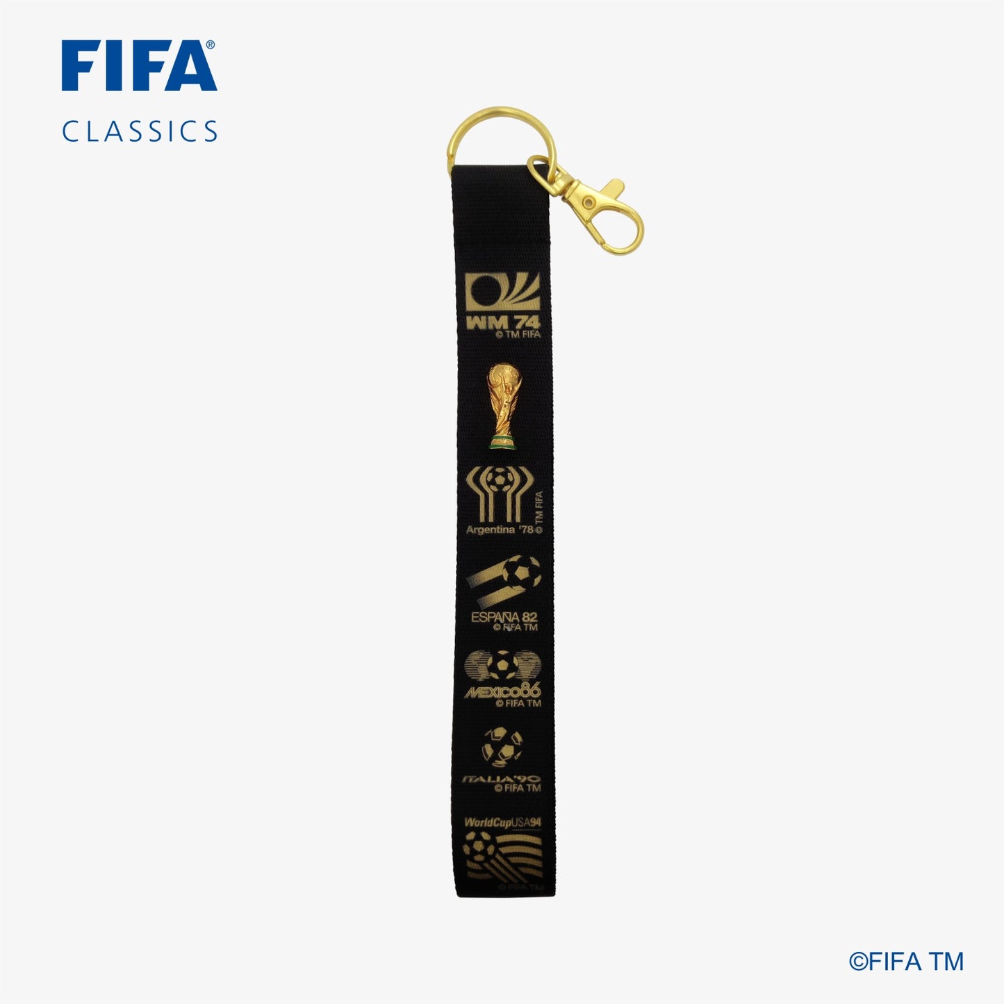 Trophy keychain w/ emblem keychain blue