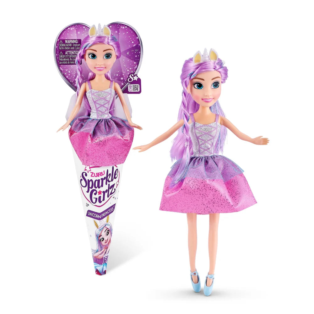 ZURU Sparkle Girlz Unicorn Princess Cone Doll