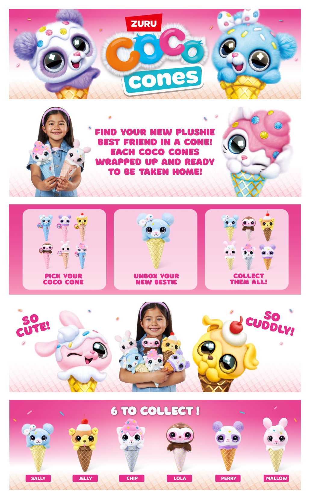 Coco Cones Sweet Plush Toys