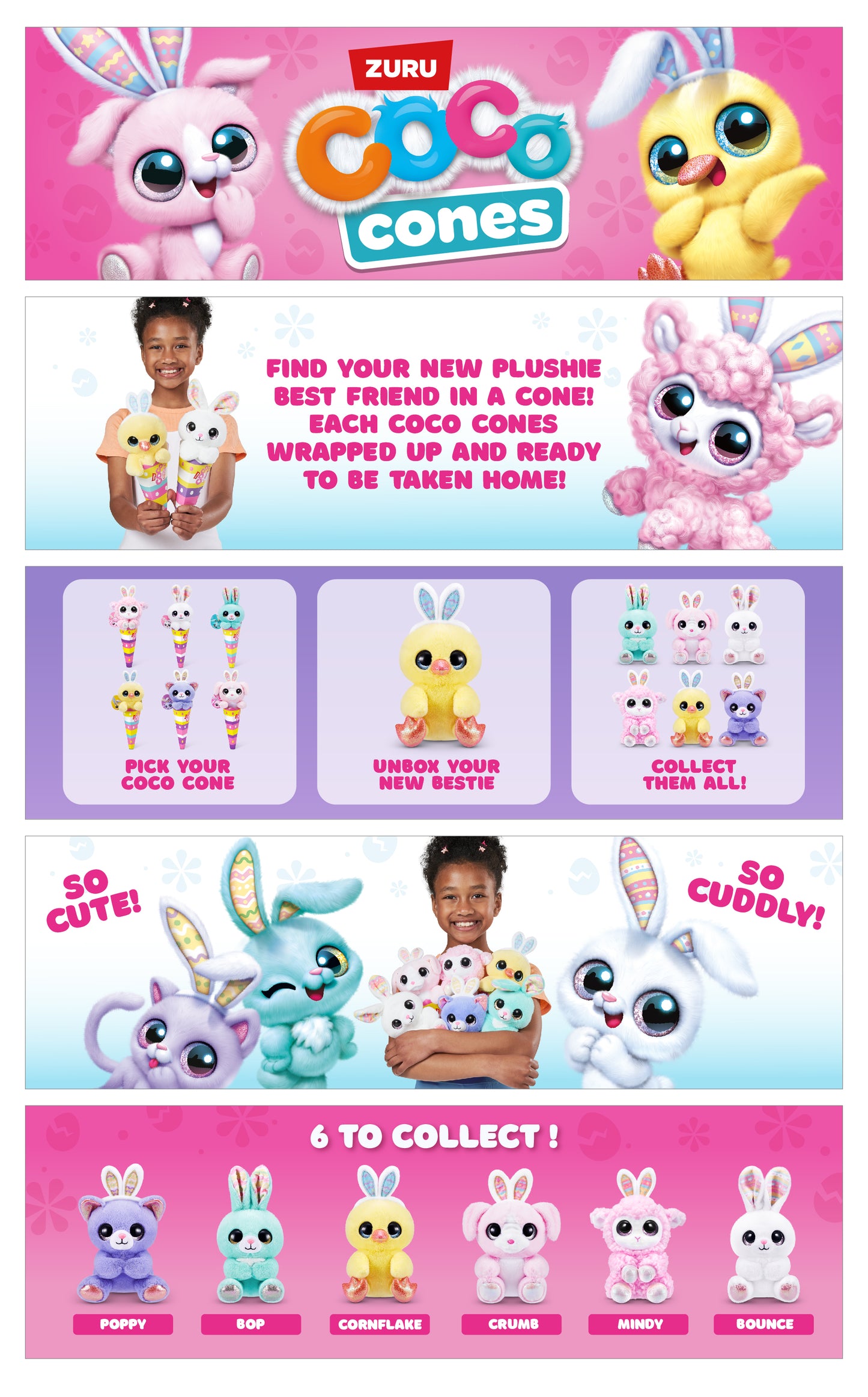 Coco Cones Spring Easter Plush Toys