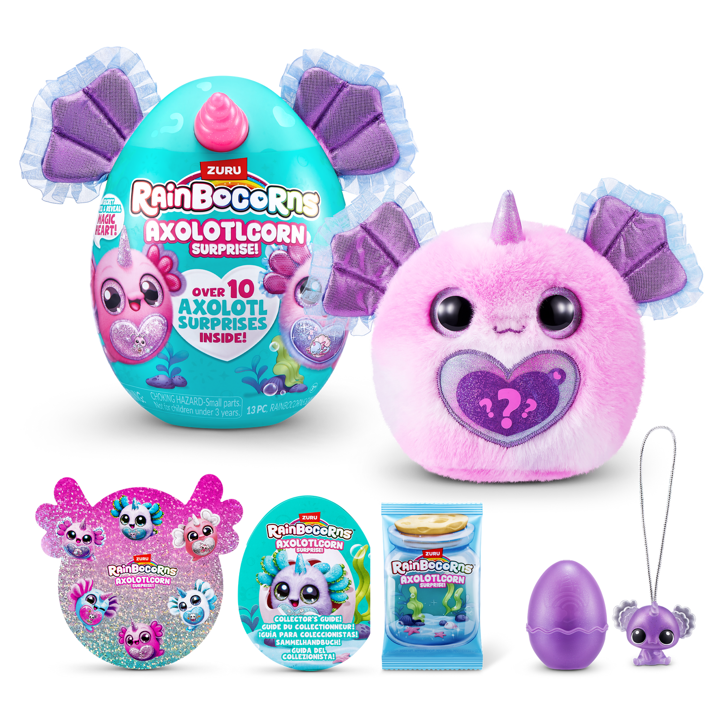 Rainbocorns Sparkle Heart Axolotlcorn Surprise Toy 1pc