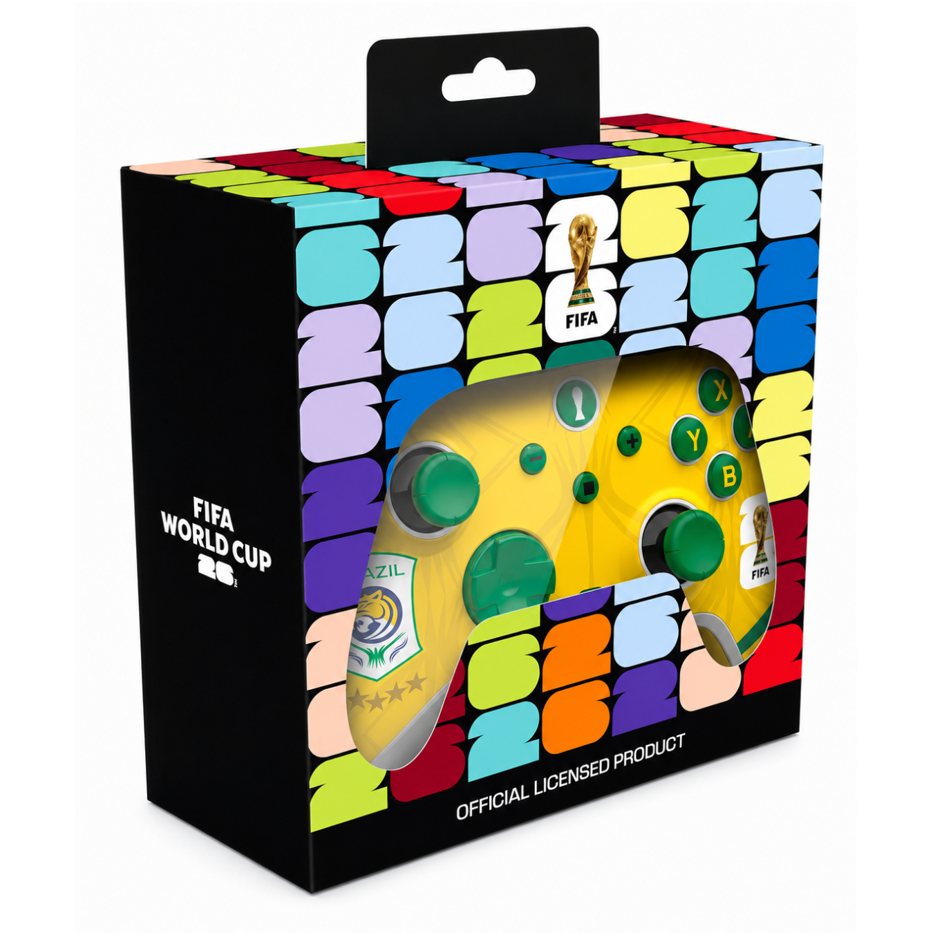 FIFA World Cup 2026™️ Official Licensed Product |  AURORA+ Wireless Controller for Switch2*&1, PC, Android and IOS - Brazil