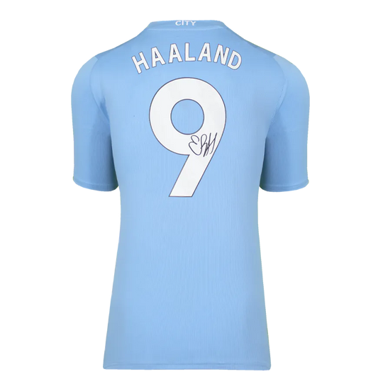 Erling Haaland Back Signed Manchester City 2023-24 Home Shirt