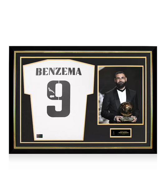 Karim Benzema Back Signed Real Madrid 2022-23 Home Shirt