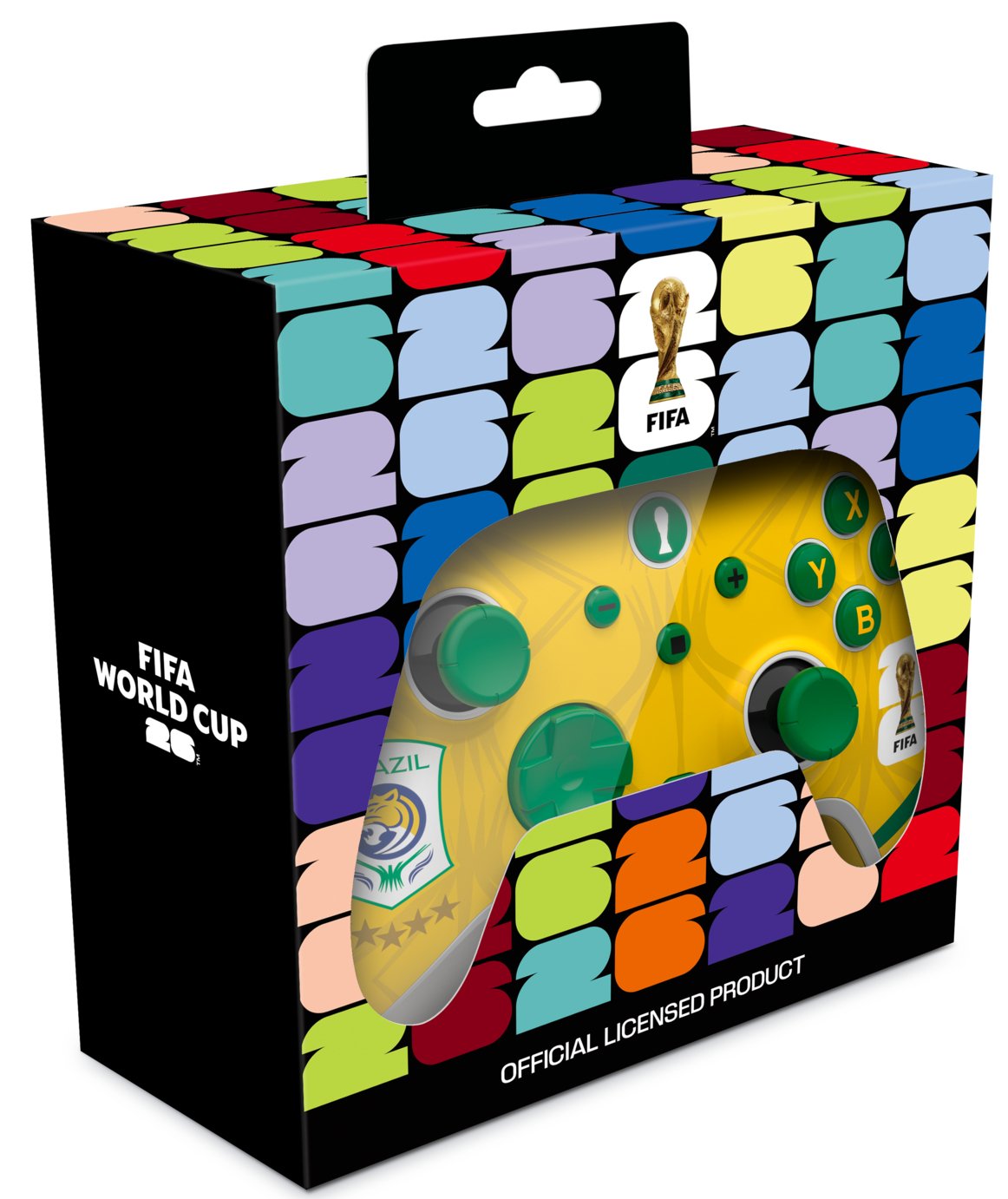 FIFA World Cup 2026™️ Official Licensed Product |  AURORA+ Wireless Controller for Switch2*&1, PC, Android and IOS - Brazil