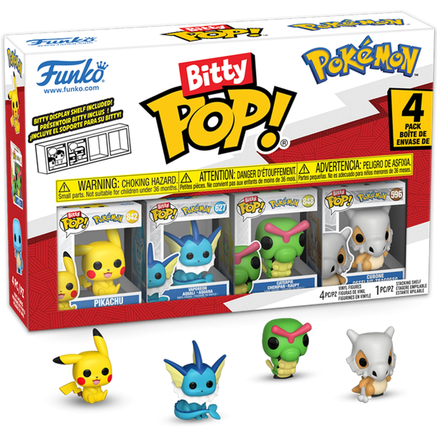 Bitty Pop! Games: Pokemon Pikachu 4pk