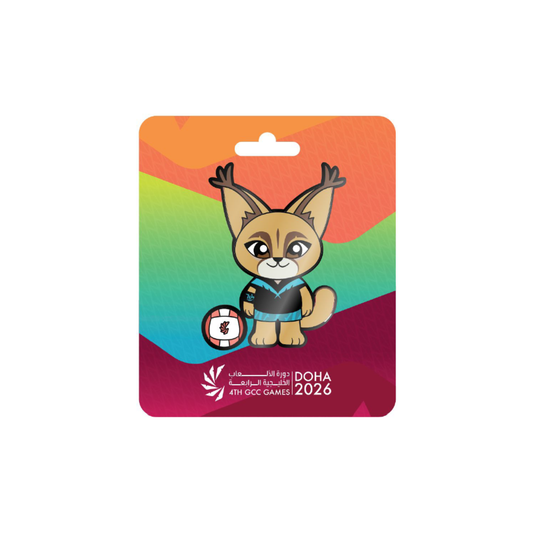 GCC '26 Games Mascot Magnet - Volleyball